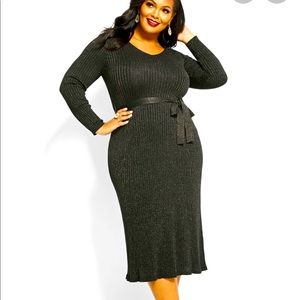 NWT Ashley Stewart ribbed dress